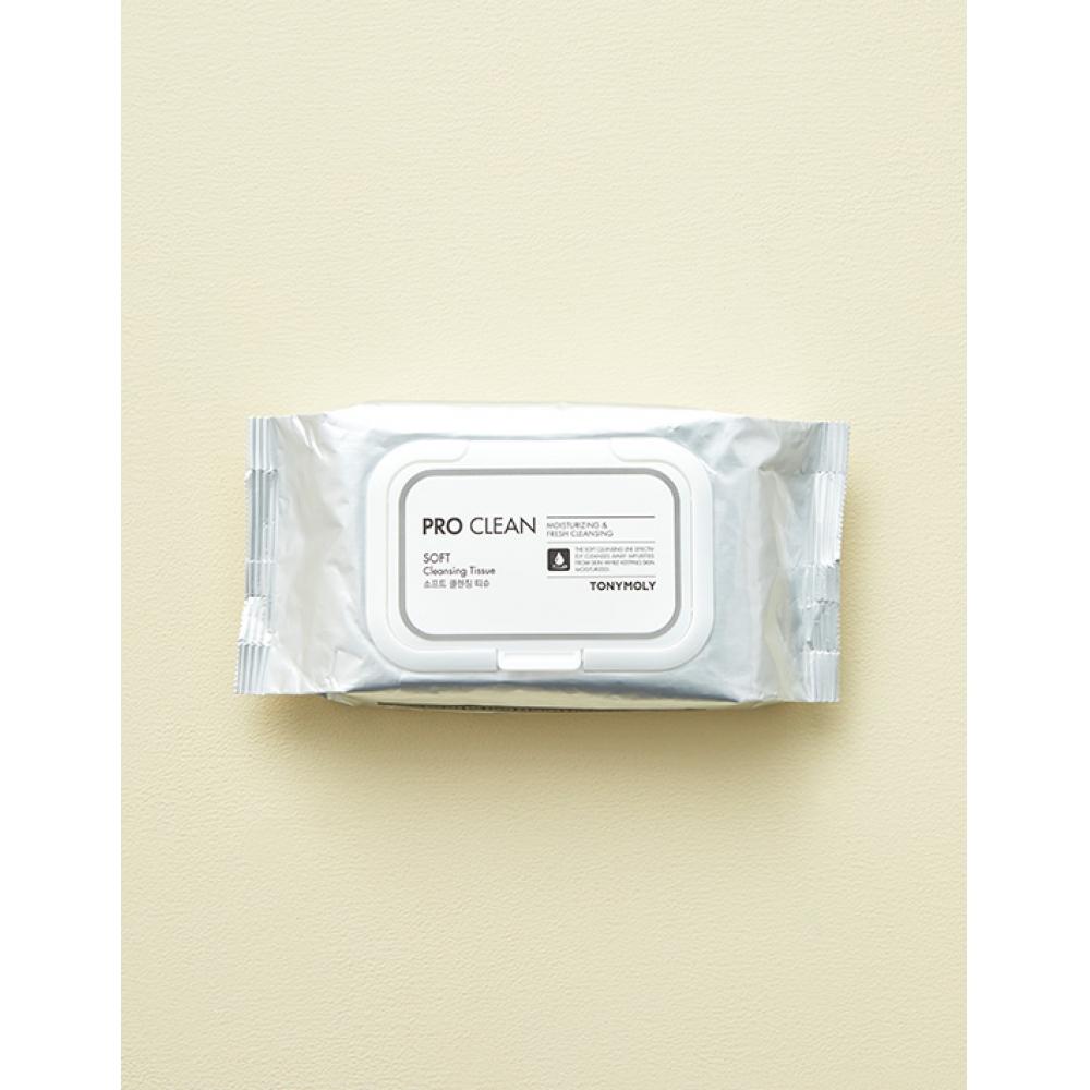 Tony Moly Pro Clean Мягкие очищающие салфетки 50 шт.