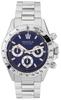 Сделанные в Японии Водонепроницаемые до 10 АТМ Часы-хронограф с браслетом из нержавеющей стали JGR004W5 Синий [GRANDEUR] Мужские