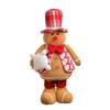 Рождественский пряничный человечек, плюшевая игрушка-кукла с выдвижными ногами, мягкая кухонная пряничная кукла для рождественской вечеринки, домашний декор