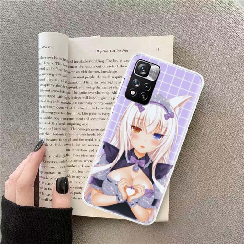 Чехол для телефона с аниме Nekopara Ваниль для Xiaomi Poco X4 F4 GT X3 NFC X5 X6 X7 Pro 5G M5 M5S M3 F5 Mi F6 F3 F2 F1 Чехол Coque Fundas