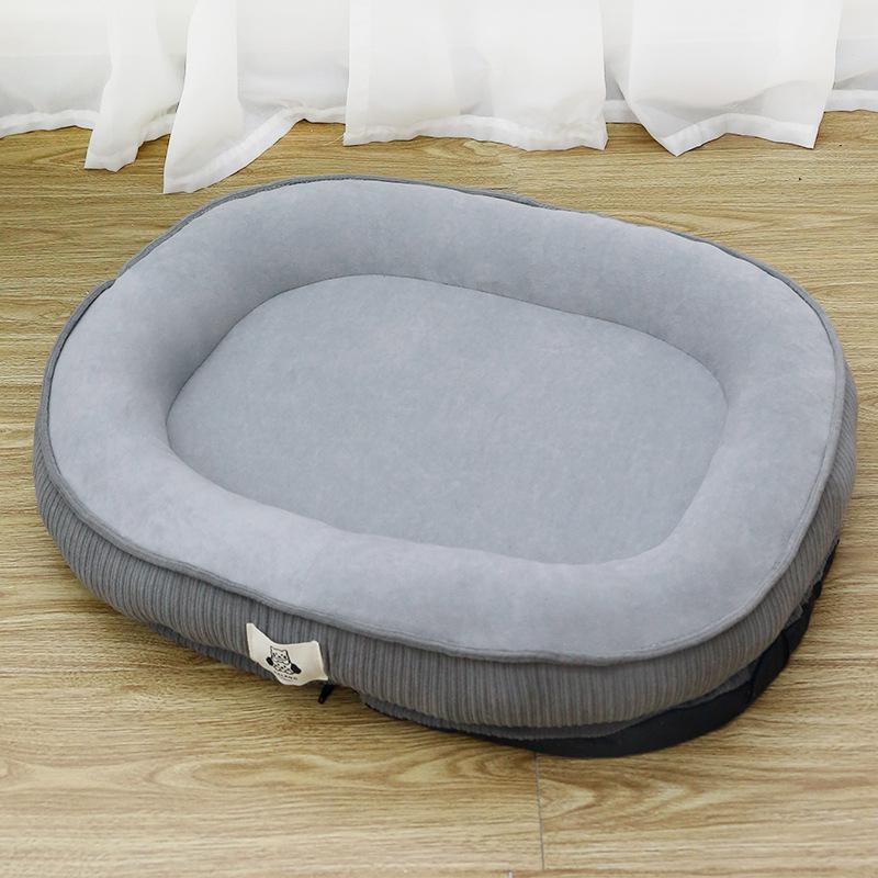 Doghouses All Seasons Universal Detachable Kennels Corgi Shiba Inu Thickened Warm And High Neck Protection Short Plush Skinfriendly