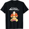 Аватар Аанг Магия Светящаяся Стрела Поза Скрещенные Ноги Футболка
