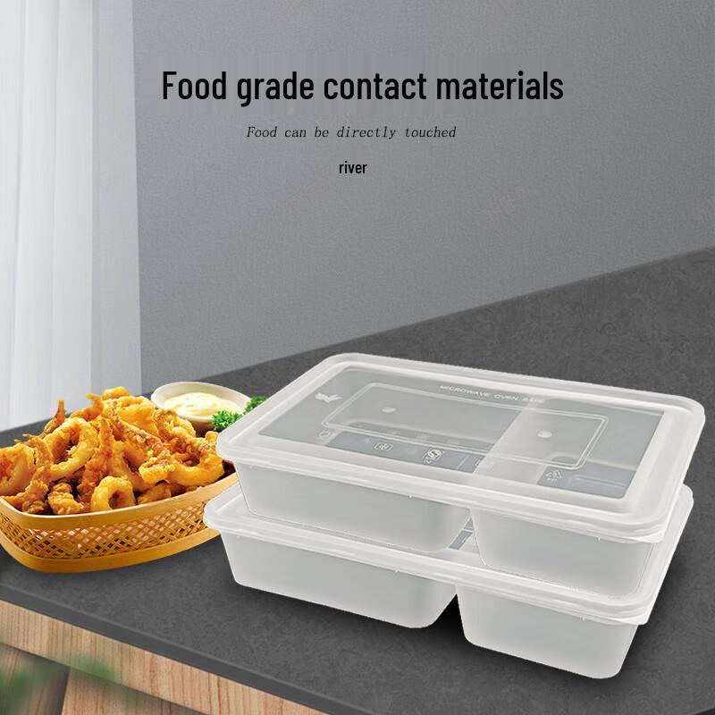 Disposable 2-Compartment Meal Box