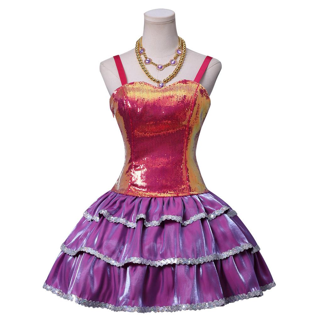 Barbie Life In The Dreamhouse Barbie Cosplay Costume With Satin And Cotton Fabric For Anime Fans