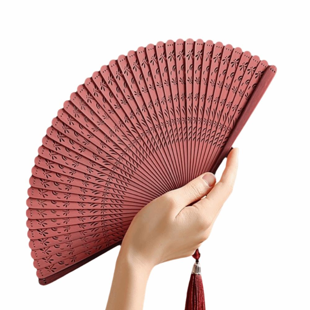 Portable Retro Hand Fan Elegant Classical Folding Fan Chinese Style Folding Bamboo Fan  Home Decor