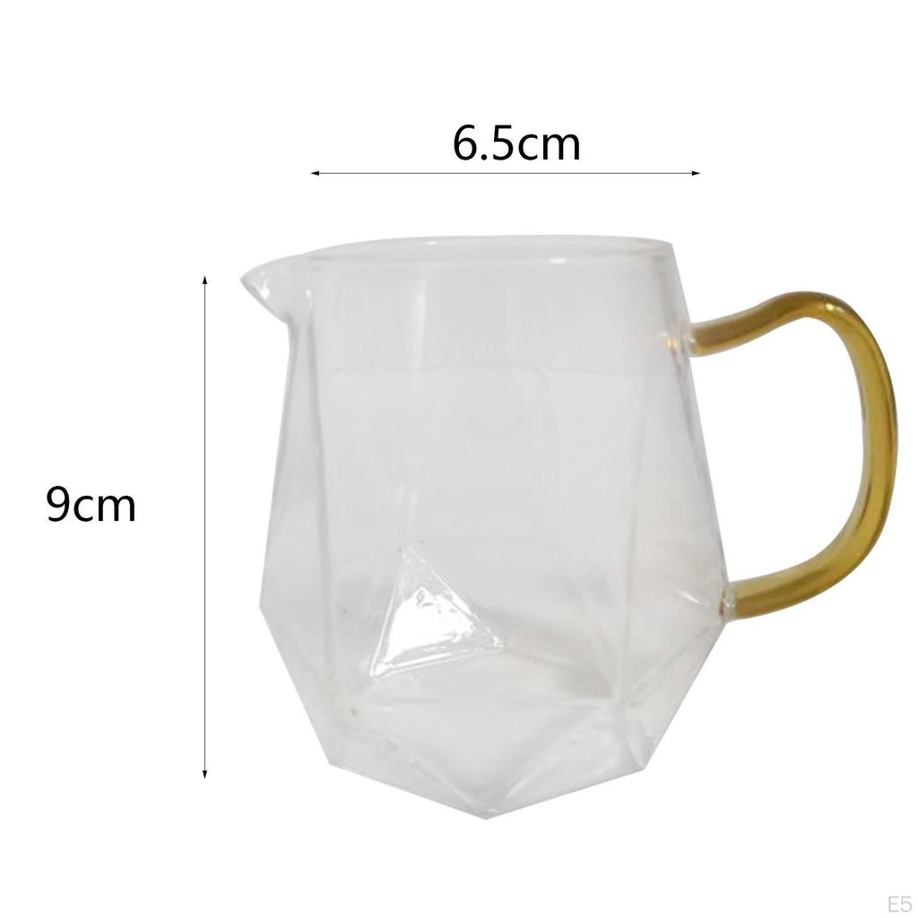 Элегантный стеклянный кувшин для взбитого молока и сливок