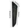 Car Hood Simulation Decorative Air Outlet Hood Vents Wear-Resistant Lightweight Hood Scoop Cover Bonnet Vent Cover Air Intake