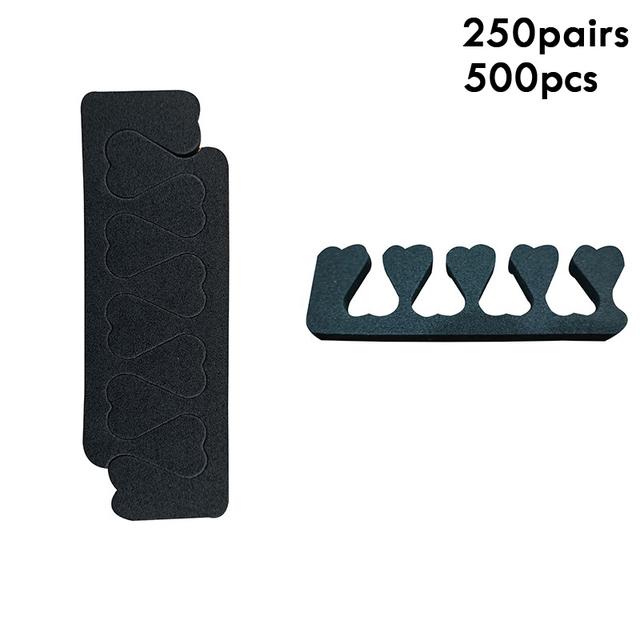 500 шт., набор разделителей для пальцев ног для педикюра, разделители пальцев для дизайна ногтей, мягкие поролоновые растягиватели для пальцев ног и пальцев, расслабляющий удержание