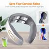 EMS Electric Neck Massager 6 Modes 9 Gears Neck Shoulder Massage Wireless Cervical Spine Massager Heating Physiotherapy Pain Relief