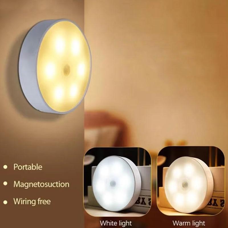 Motion Sensor Light USB Night Light With Switch Rechargeable Inductor Lights For Kitchen Stairs Hallway Closet Bedroom