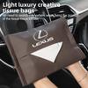 Car tissue box Organizer Tissue Bag For Lexus ES240 ES250 ES350 IS250 IS300 RX270 GS NX300 RX300 RX350 RX400H SL430 CT200 GS 200