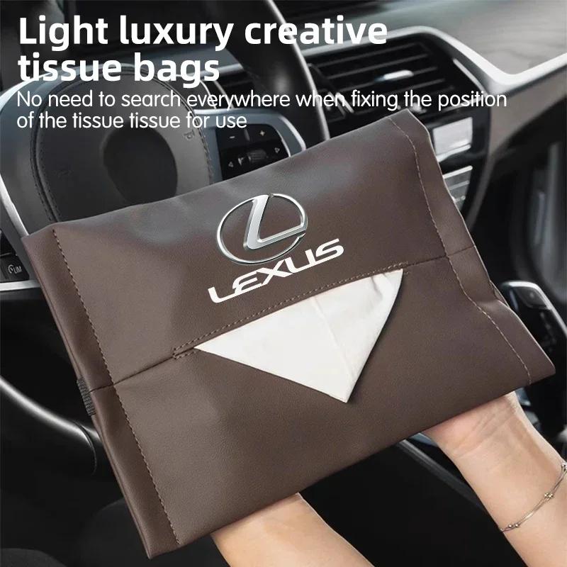 Car tissue box Organizer Tissue Bag For Lexus ES240 ES250 ES350 IS250 IS300 RX270 GS NX300 RX300 RX350 RX400H SL430 CT200 GS 200