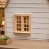 1:12 Doll House Accessories Dollhouse Window Model Wooden Square Windows Model  For DIY Toys