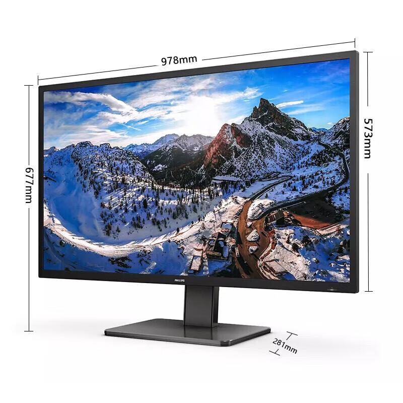 Philips 439P1 43-inch 4K UHD USB-C HDR Monitor CN plug (adapter included)