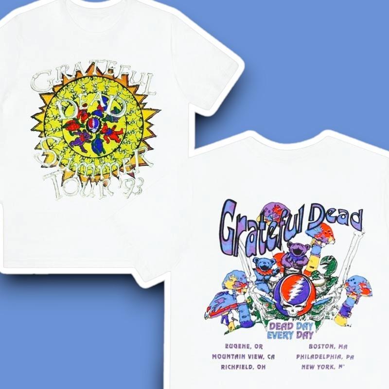 Grateful Dead Summer Tour Dead Day Every Day 1993 Retro T-Shirt All Size S-5XL