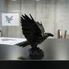 Eagle Ornament Matte Black with Stable Eagle Figure Non-Slip