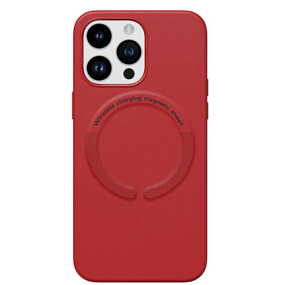 Кожаный чехол для Magsafe с беспроводной зарядкой iPhone 15 14 13 Pro Max 12 13 Pro 14 Pro iPhone14 противоударный чехол для телефона Капа