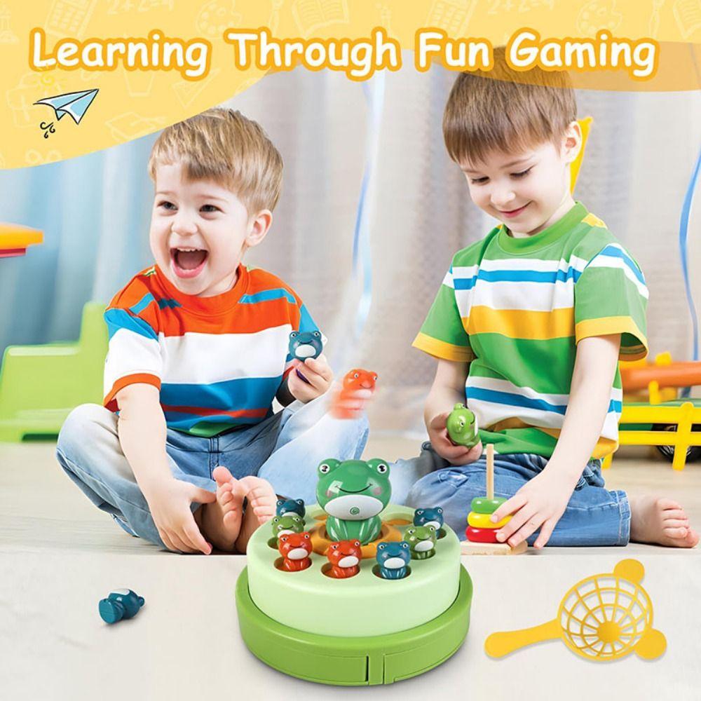 Electric Music Light Catching Music Games Launch Frog Game  Montessori Learning