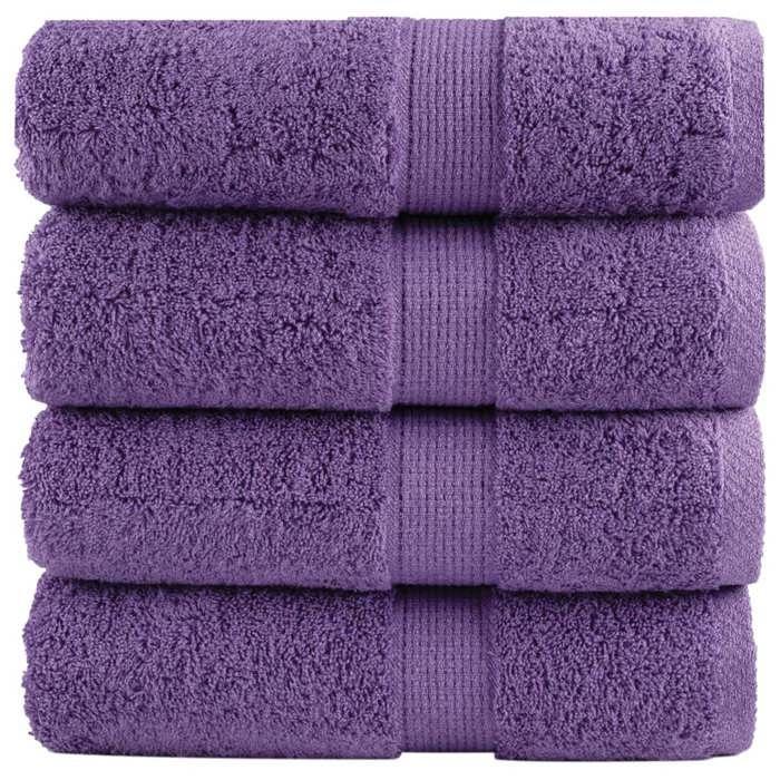 VidaXL Superior Quality Guest Towels 4 Pcs, Bath Sheets, Hand Towels, Face Towel Bathroom, 137351