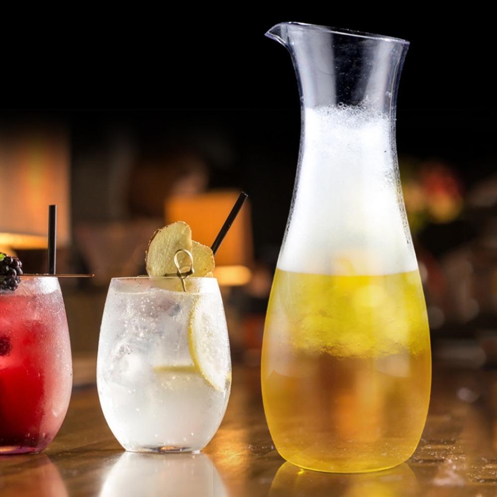 Narrow Neck Acrylic Pitcher Transparent Beverage Carafe Practical Juice Bottle Party