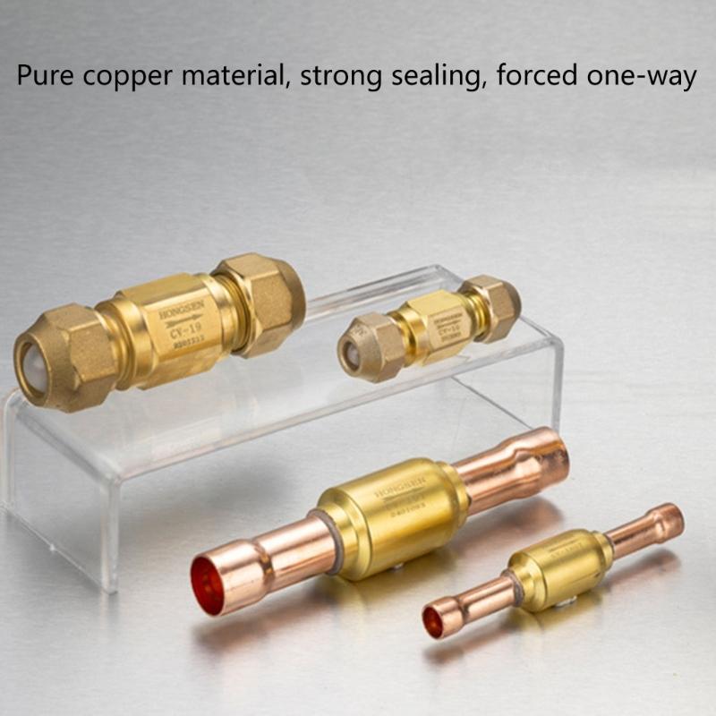 Brass Check Valves Cooling Systems Replacement Valves Refrigeration Systems Component Suitable for Various Cooling Systems