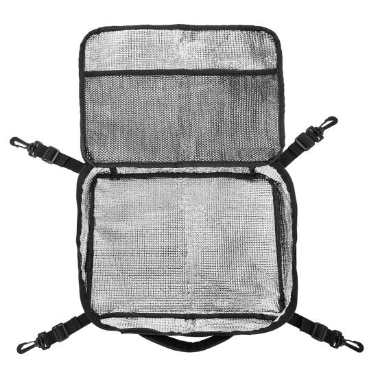 Сумка-холодильник для падлборда, водонепроницаемая, изолированная, палубная сумка для SUP, каяка, с сетчатым карманом на молнии и 4 ремнями-зажимами для аксессуаров для падлборда, SUP, каяка