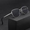 New Classic Fashion Sunglasses Women Anti-Reflective Sun Mirror Vintage Square Metal Eyewear Men Driving Sun Glasses Uv400