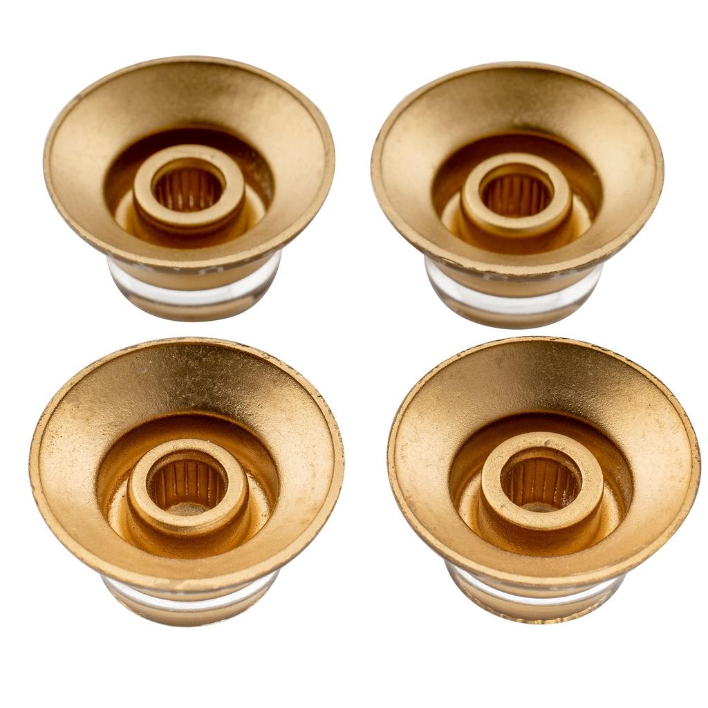 Musiclily Pro Top Hat Knobs Bell Knobs Metric Standard LP для электрогитары Les Paul Gold of Guitar, (Набор 4)