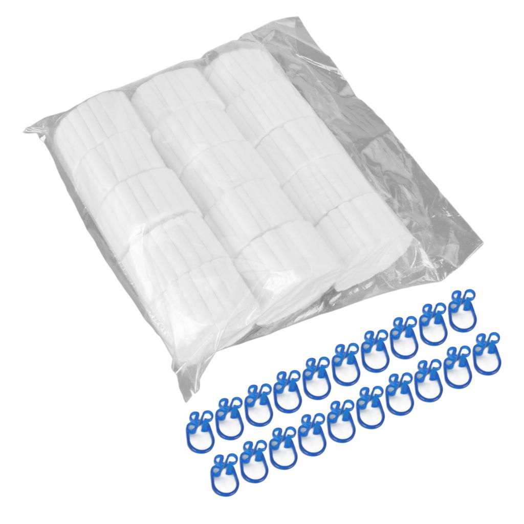 1000Pcs Cotton Rolls Dental High Absorbent Soft Comfortable Nose Bleed Plug with 20 Clips for Kids Adults Nosebleed