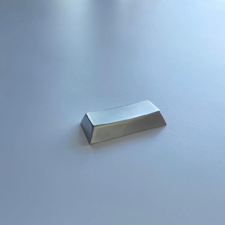 Enter Replacement Keycap, Zinc Alloy Constructions Silver Glossy Key Button for Computer Gaming Keyboards