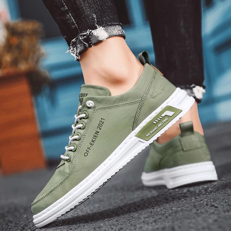 Мужские вулканизированные туфли, нескользящие, износостойкие, дышащие, модные мужские кроссовки 2024 года, полотно Ice Silk, удобная мужская повседневная обувь