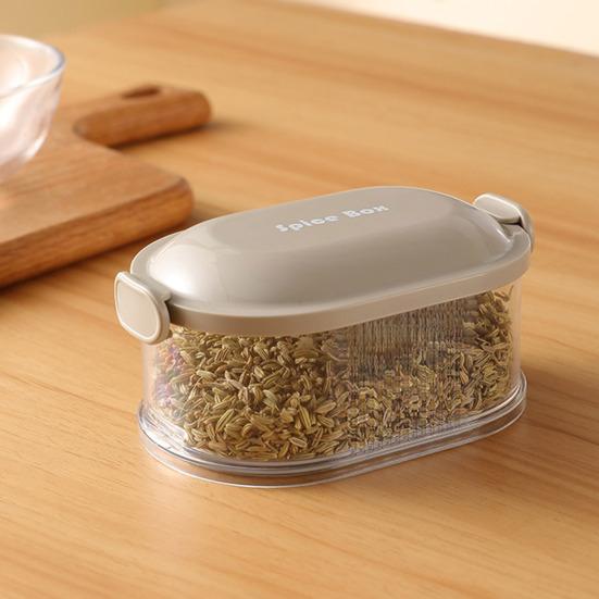 Одно-двухслойная штабелируемая коробка для приправ Прочное уплотнение Водонепроницаемый Компактная банка для специй Штабелируемая герметичная коробка для пищевых продуктов