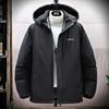 Men's New Cotton and Thickened Removable Hooded Autumn and Winter Warm Jacket