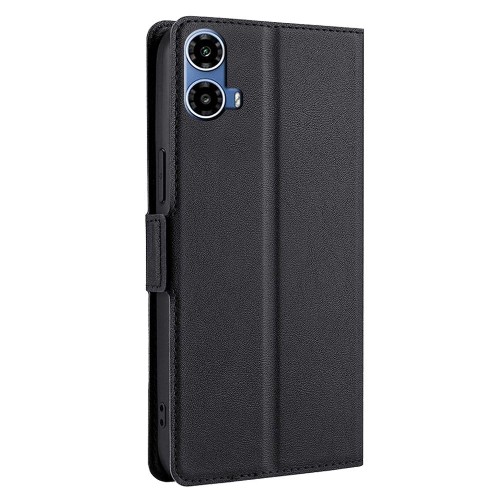 For Motorola Moto G45 5G/G34 5G Leather Case Side Magnetic Clasp Card Holder Phone Cover