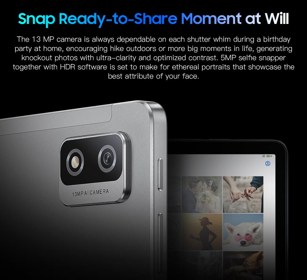 Blackview Tab 12 10,1-дюймовый Android 11 Unisoc SC9863A Восьмиядерный 4 ГБ ОЗУ 64 ГБ ПЗУ Планшеты ПК Двойной Wi-Fi 6580 мАч Ультратонкий портативный