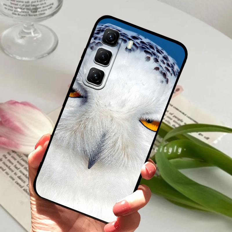 Для Infinix Hot 50 Pro 4G Чехол X6881 Милый Силиконовый ТПУ Матовый Чехол для Телефона Для Infinix Hot50 Pro+ 4G Бампер 50 Pro Plus X6880 Capa