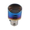 Car Tail Pipe Modified Universal Shark Grilled Blue Net Exhaust Pipe Mouth Car Stainless Steel