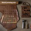 26/36 Штампов Сплав Цинка Английские Буквы Набор Символов для Штамповки Кожа Декорация Инструменты для Маркировки Пробивки DIY Инструменты для Кожевенного Ремесла