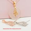 925 Silver Bail Clip for Jadeite, Amber, Crystal: DIY Pendant Accessory