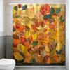 Autumn Leaves Bath Curtain - Vibrant Fall Colors & Nature Design, Waterproof Home Decor Adds Warmth To Your Bathroom