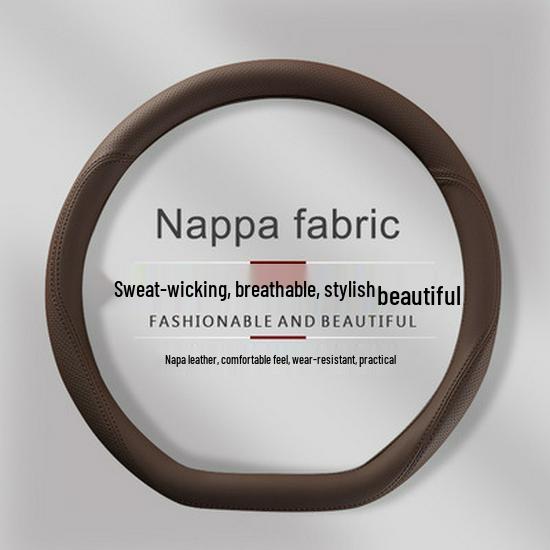 Ideal Steering Wheel Cover: Genuine Leather, Anti-slip, Sweat-absorbent, Ultra-thin Grip for L6 L8 L7 L9 i6 i8 MEGA