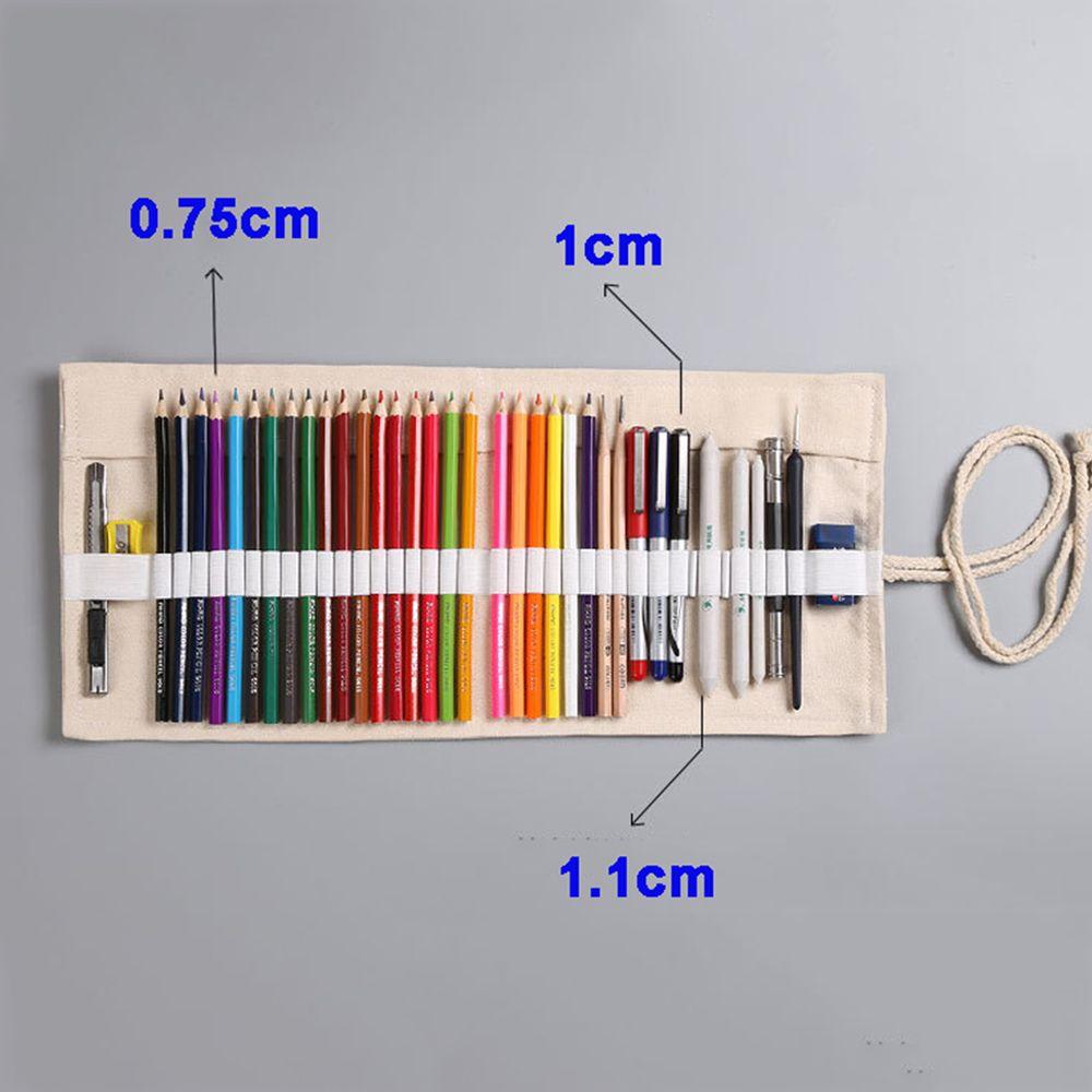 Мальчики Девочки рулон милый кот холст школьные принадлежности пенал канцелярские принадлежности сумка для ручек сумки для карандашей