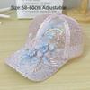 Summer Lace Baseball Cap Embroidered Flowers Sunscreen Hat New Rebound Cap  For Women Girls