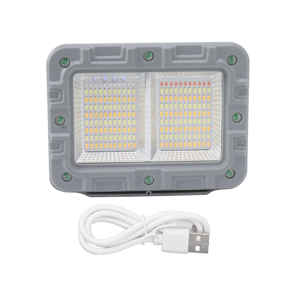 Portable LED Work Light Rechargeable Solar Flood Light 10000 LM IP66 Waterproof Emergency Worklight
