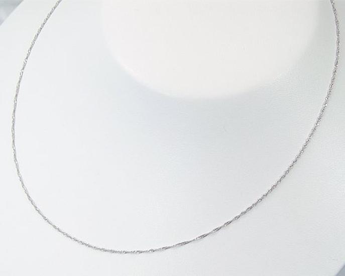 And Me Jewelry Чистая платина 999 пробы ожерелье цепочка винтового типа свободная 45 см [You Box] - [Подарочная упаковка]