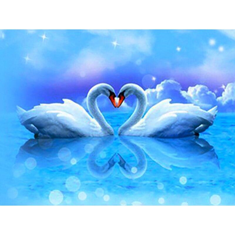 Новый 5D DIY алмазная живопись Лебедь Алмазная вышивка Лебединое озеро вышивка крестиком полная квадратная круглая дрель домашний декор ручной художественный подарок