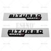2 x 3D Biturbo 4Matic 4Matic+ Car Trunk ABS Emblem Rear Body Tailgate Fender Adhesive Badge for Mercedes Benz 2014 - 2016 QV2