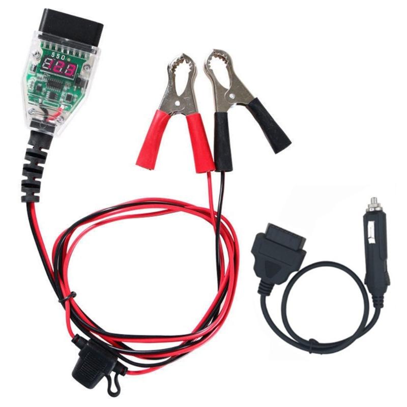 Автомобильный OBD2 аварийный кабель питания Экономия памяти Инструмент обнаружения разъема аккумулятора