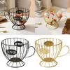 Vintage Coffee Storage Basket Coffee Storage Rack Muti-Functional Display Stand Modern Coffee Holder Storage Basket