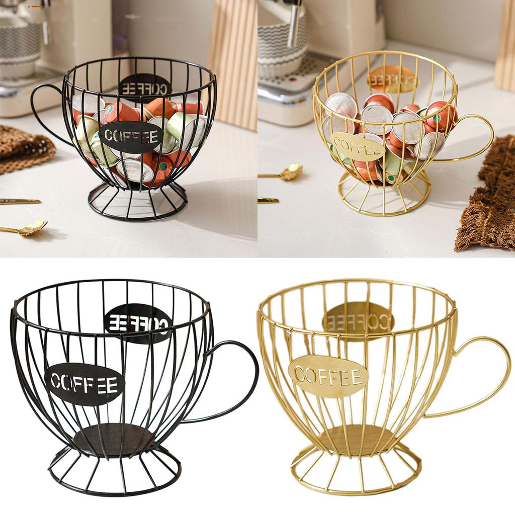 Universal Coffee Mug Holder Metal Wire Coffee Cup Shape Storage Rack Stylish Modern Coffee Organizer Rack for Home Hotel